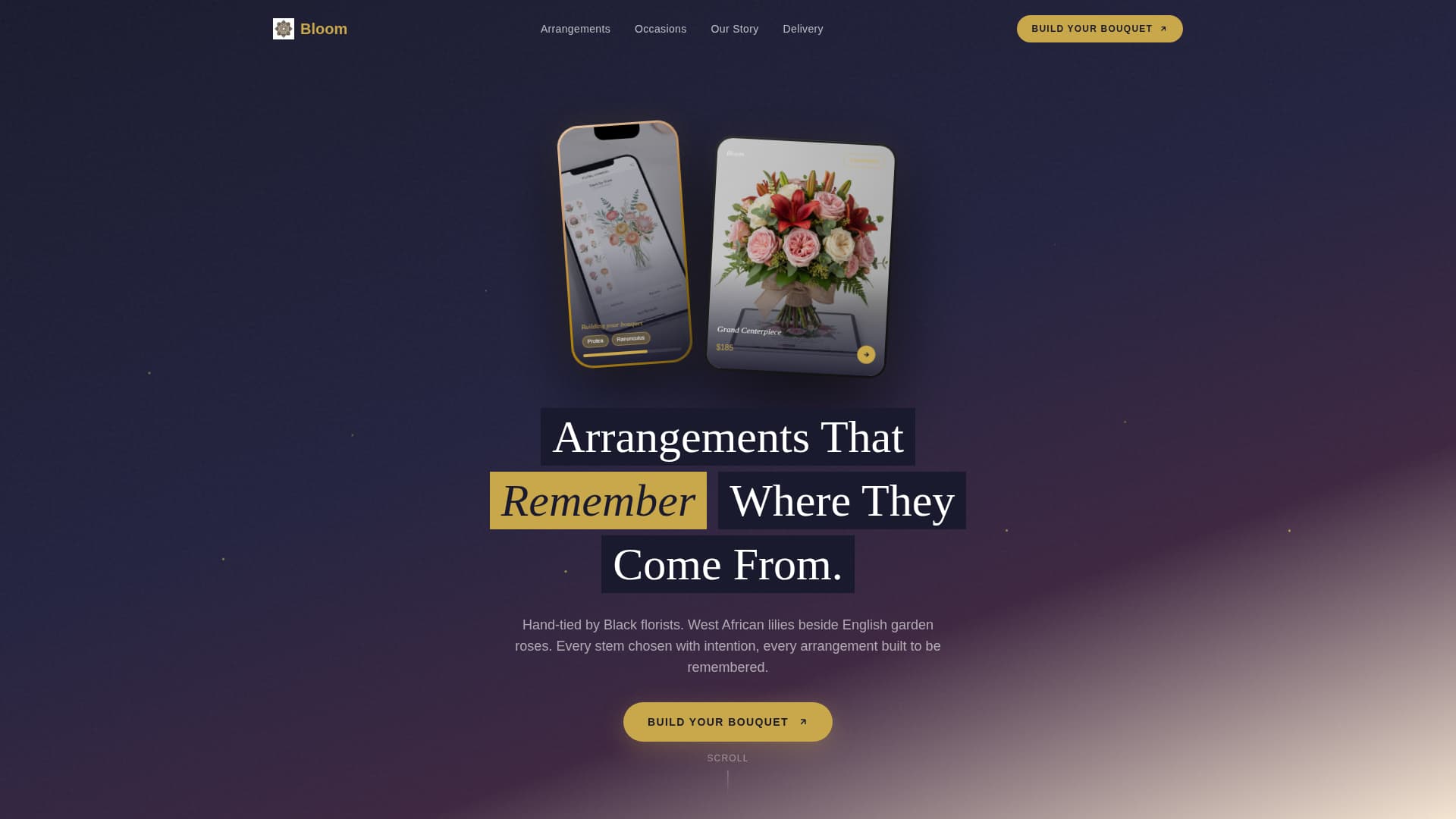 Bloom - Artisan Florist Landing Page Template