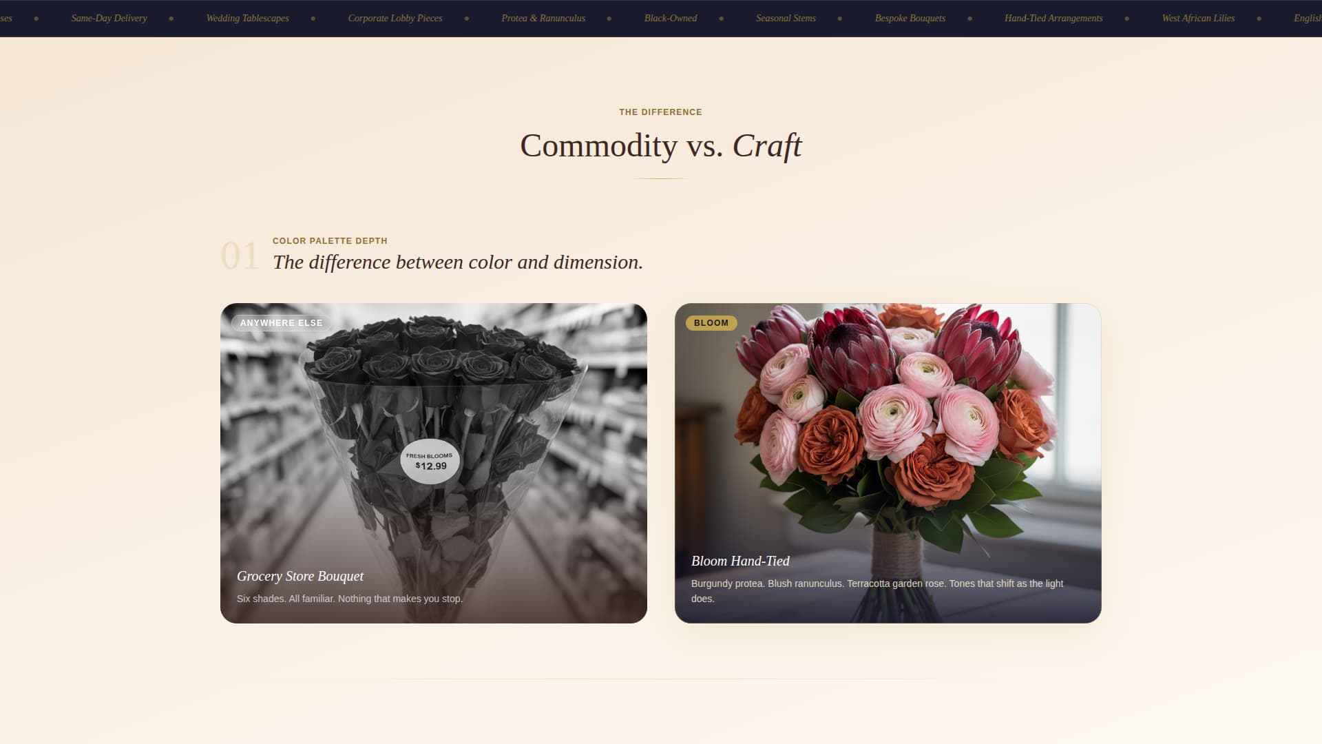 Bloom - Artisan Florist Landing Page Template