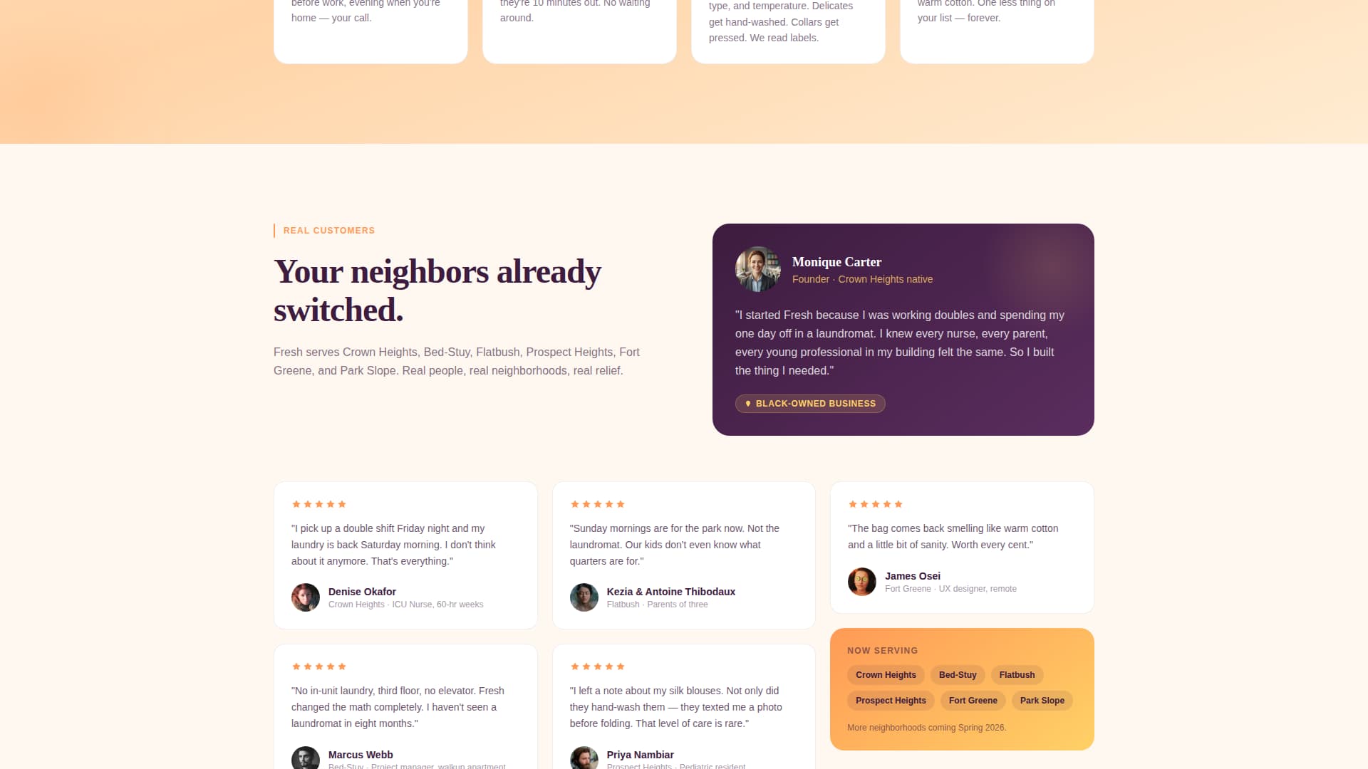 Fresh - Radiant Laundry Landing Page Template