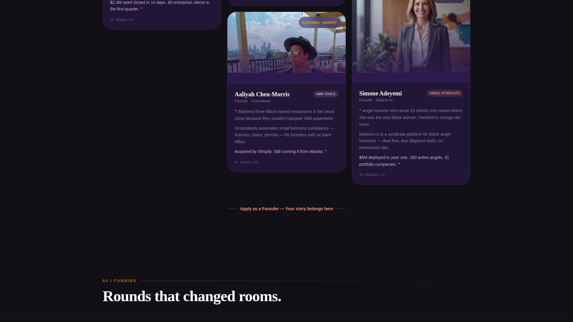 Uplink - Vibrant Blackownedtech Landing Page Template