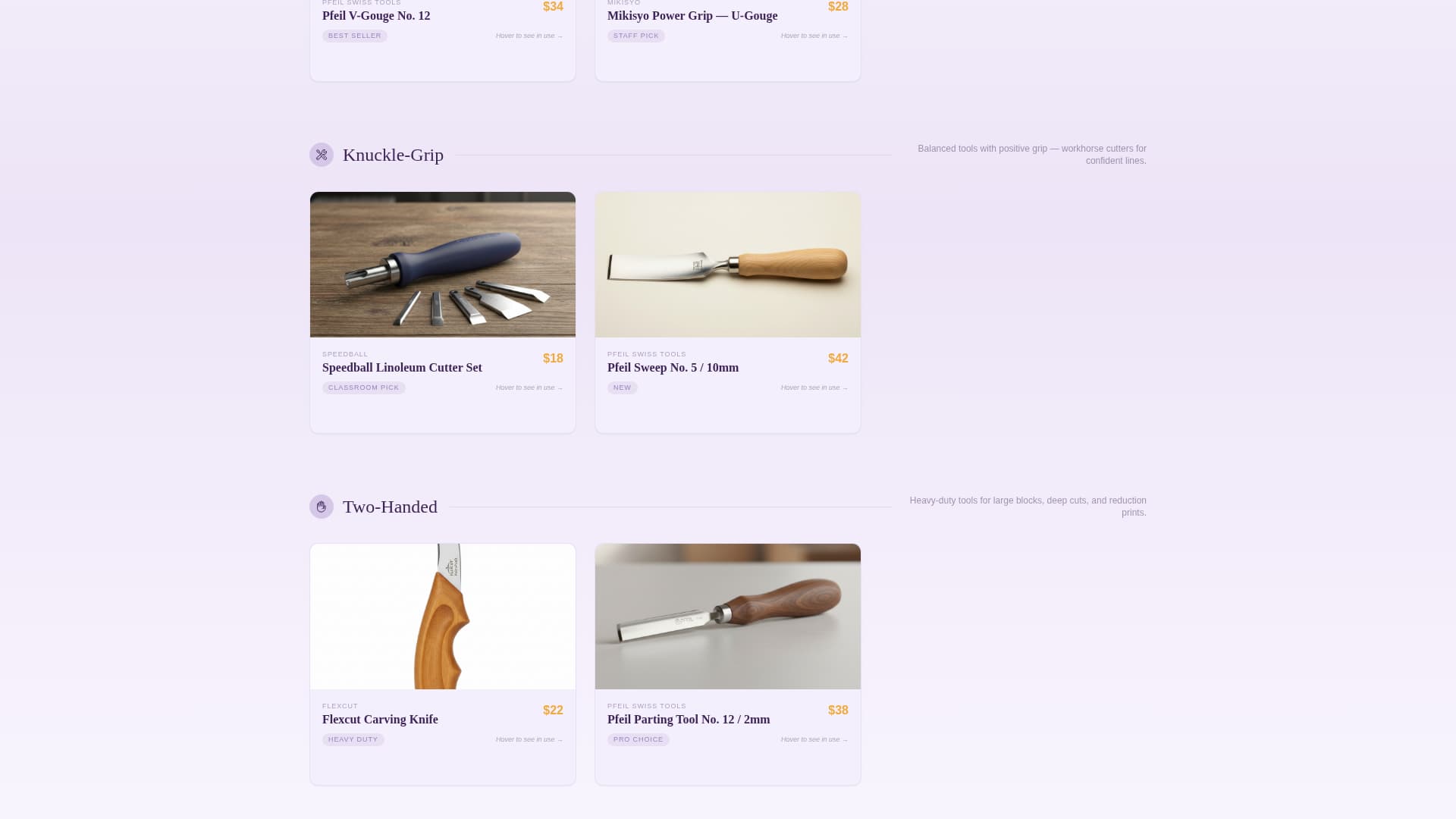 Imprint - Curated Printmaking Landing Page Template