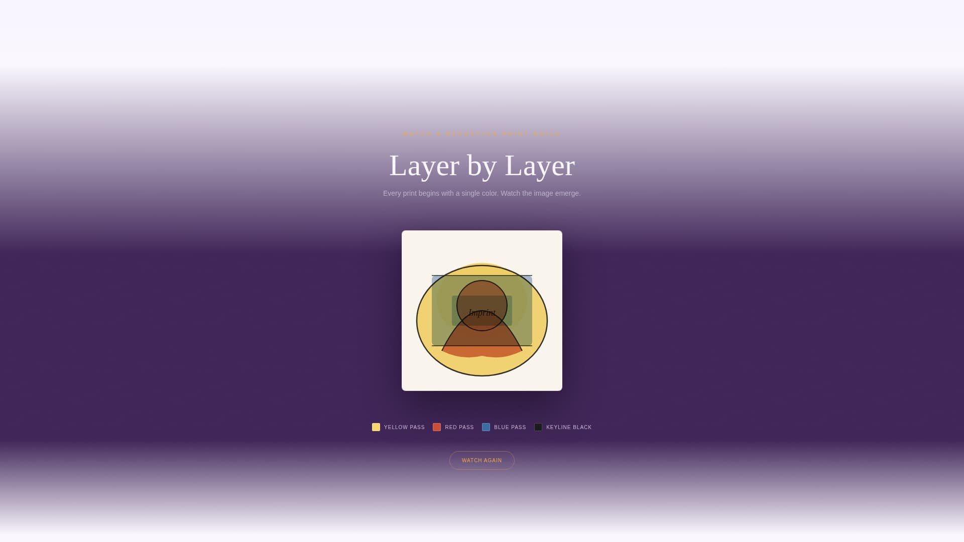 Imprint - Curated Printmaking Landing Page Template