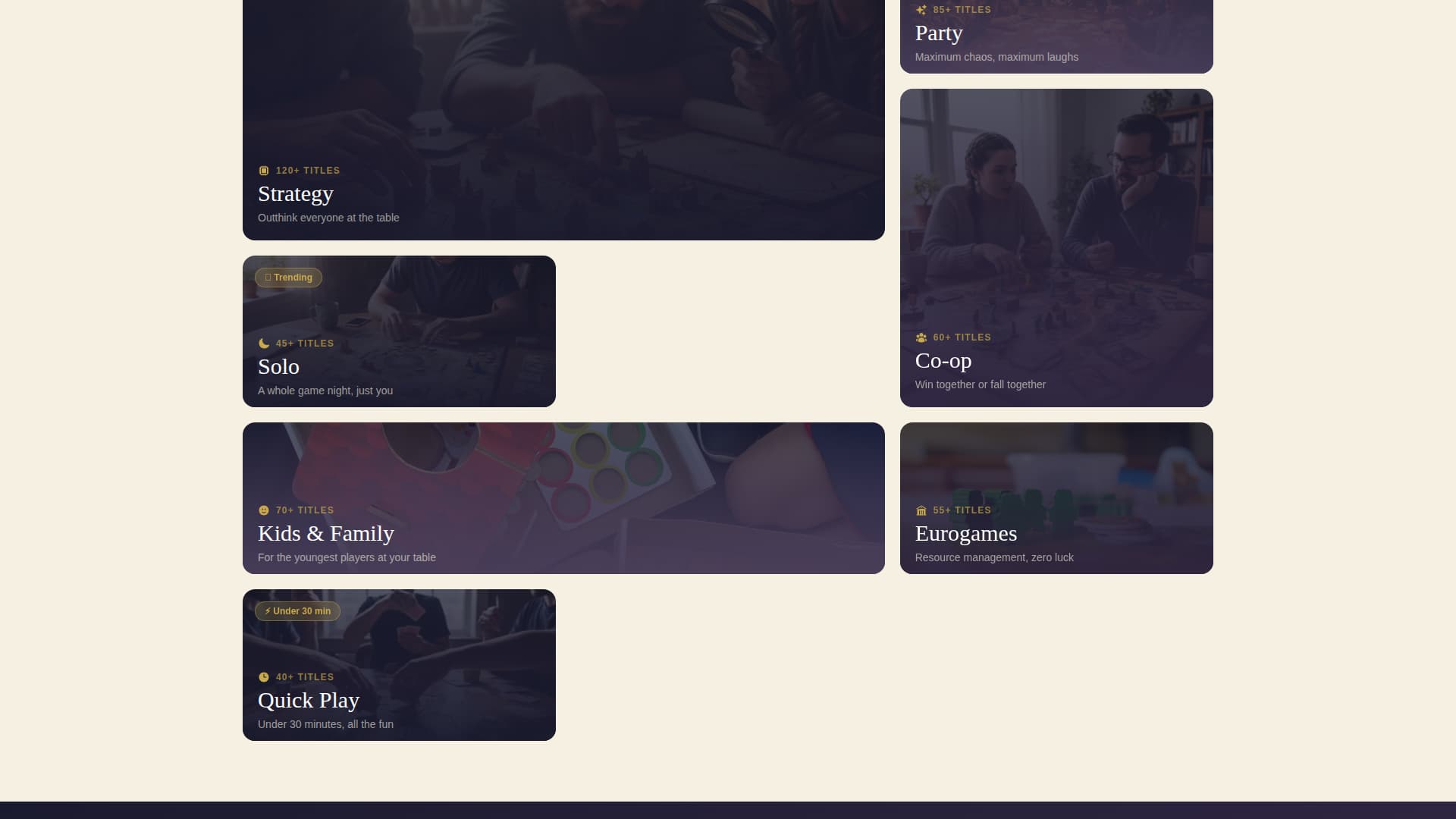 Hexcrawl - Immersive Boardgame Landing Page Template