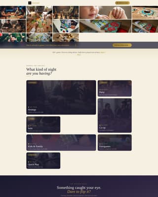 Hexcrawl - Immersive Boardgame Landing Page Template
