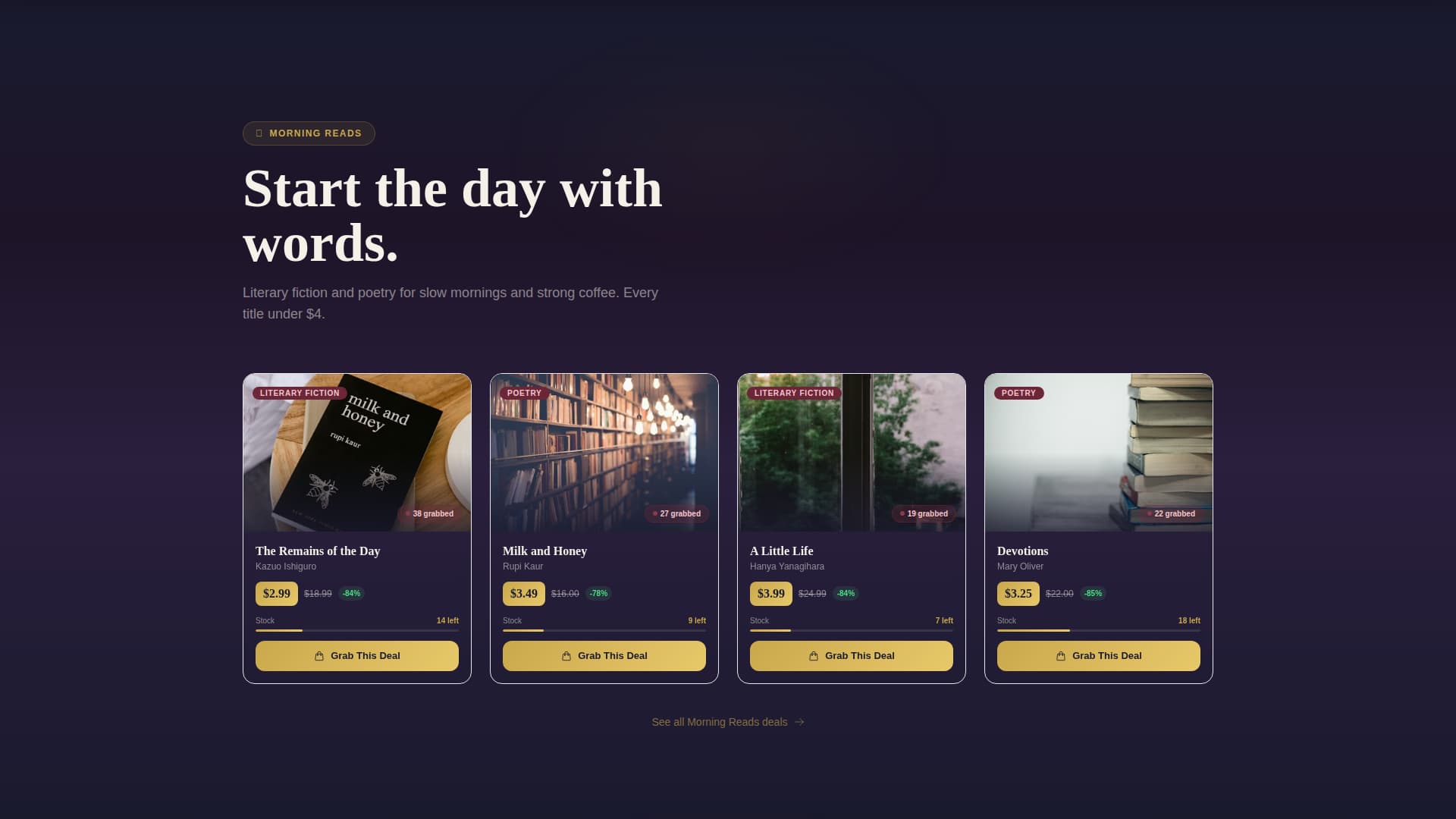 Shelf - Irresistible Books Landing Page Template