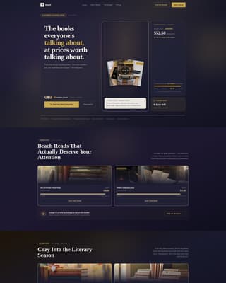 Pages — Curated Independent Bookstore Landing Page Template