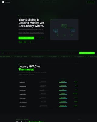 Thermostat - High Voltage HVAC Landing Page Template
