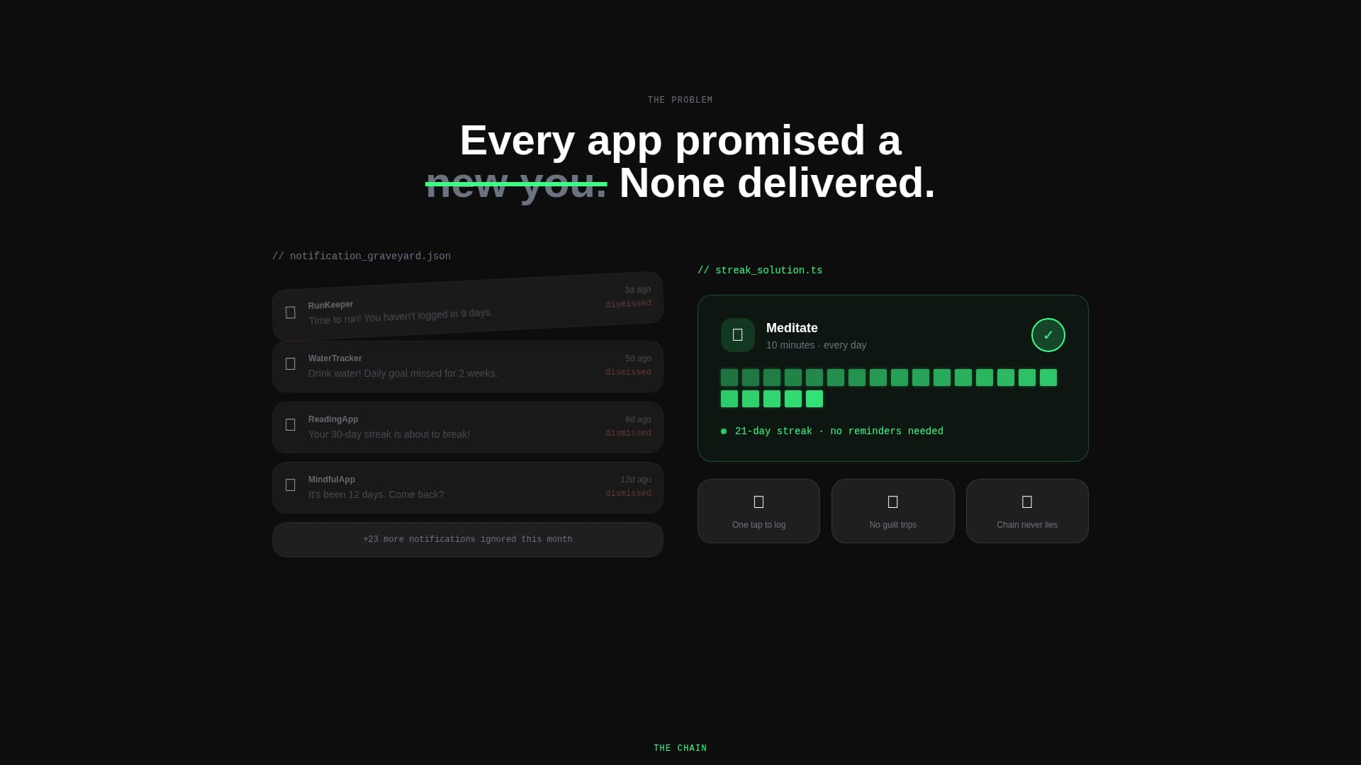 Streak - Powerful Habit Tracker Landing Page Template