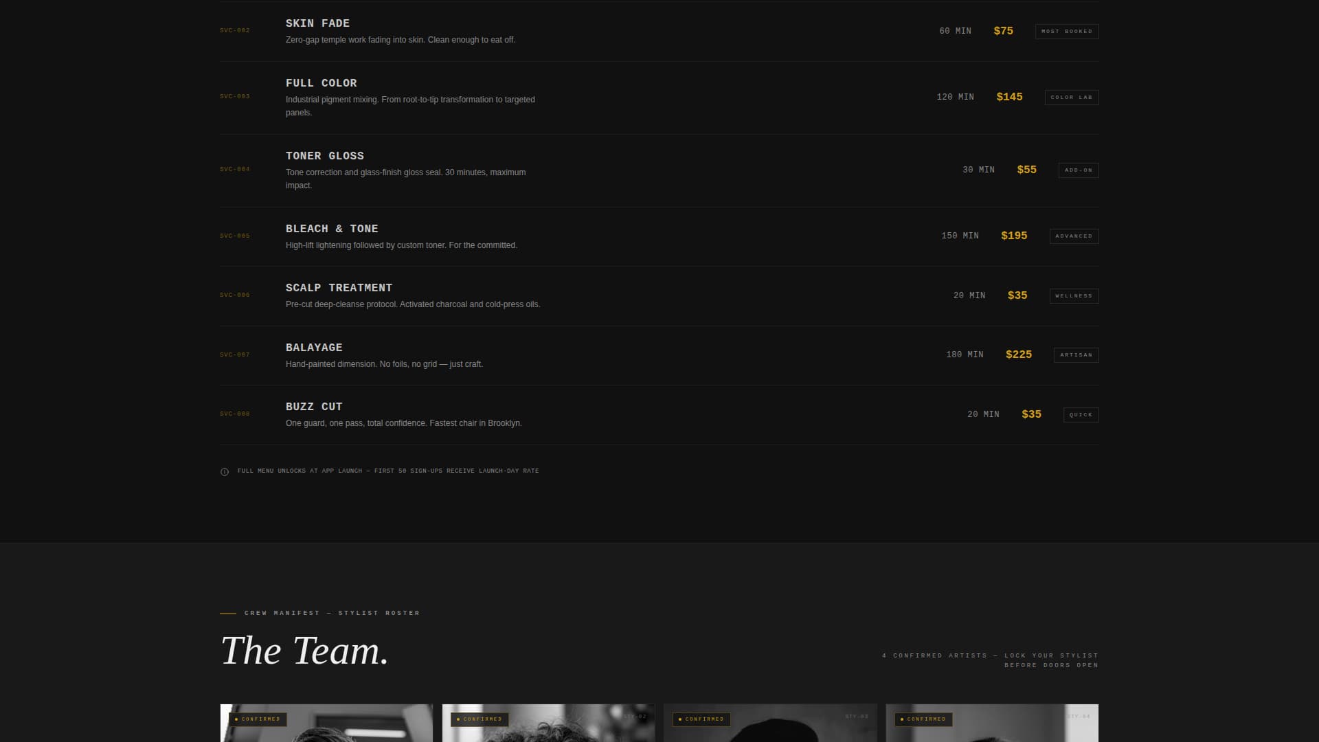Hair Salon Pre-Launch & Coming Soon Website Template