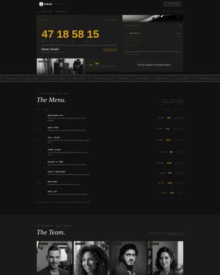 Hair Salon Pre-Launch & Coming Soon Website Template