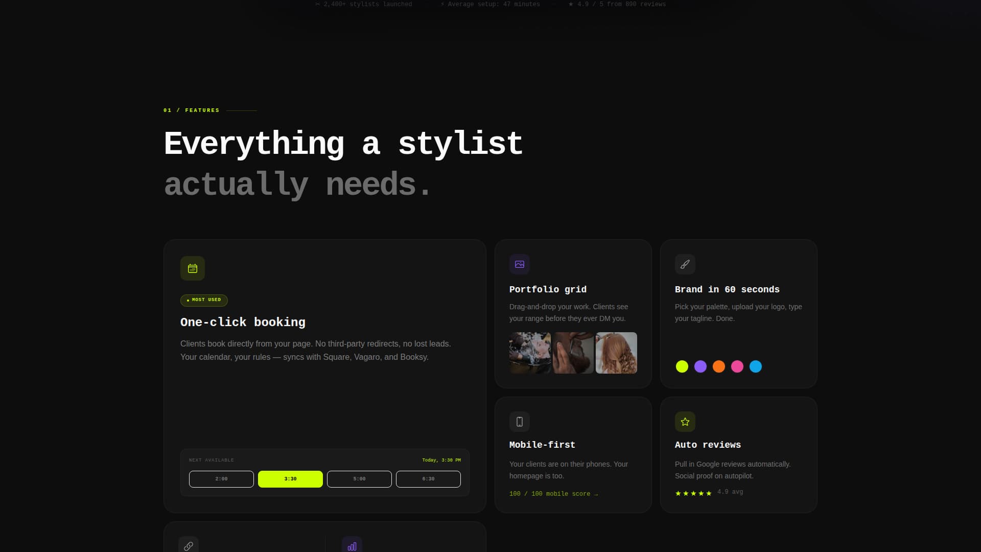 Hair Salon Reviews Website Template