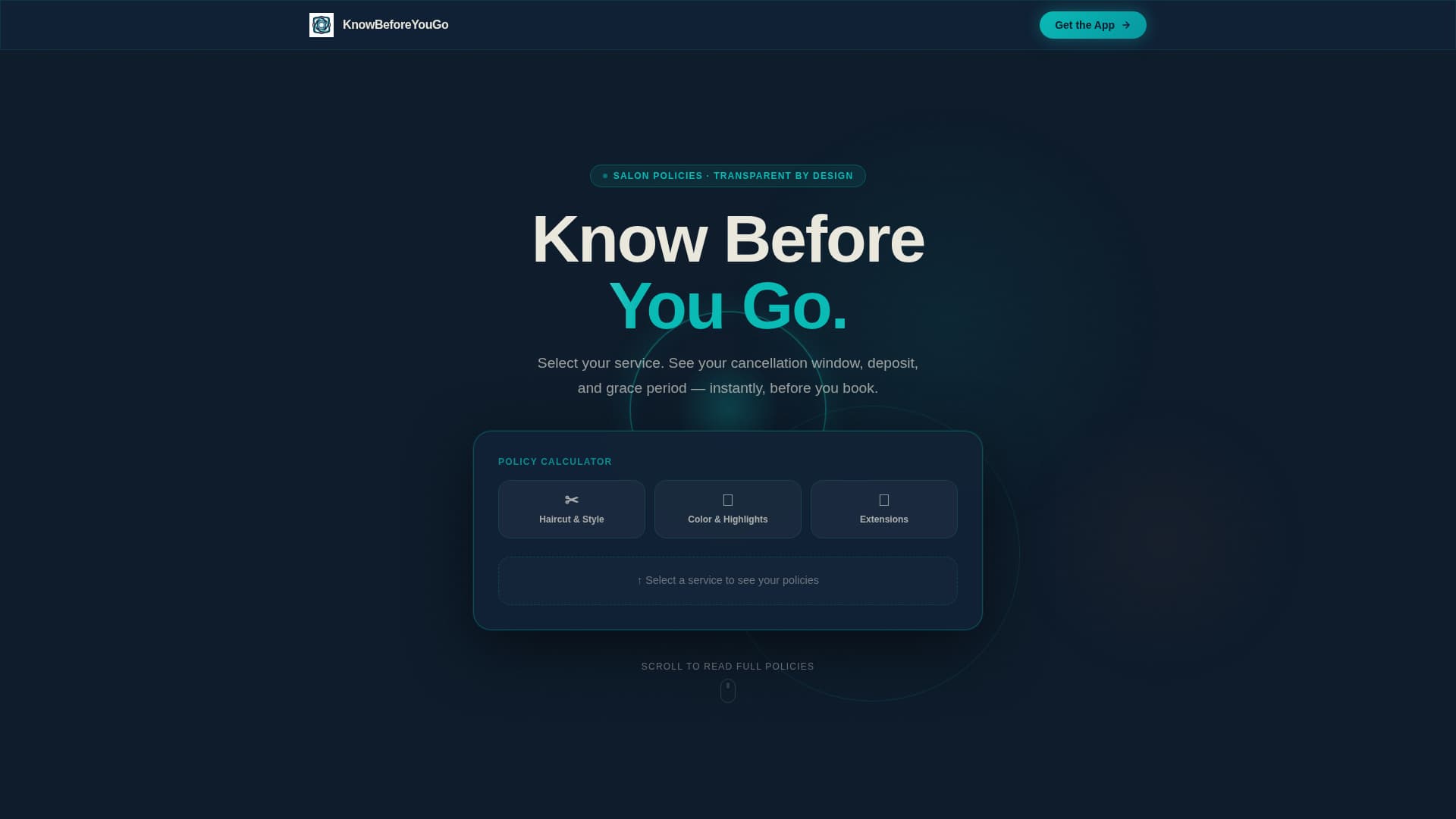 Hair Salon Specialist Cost Calculator Website Template