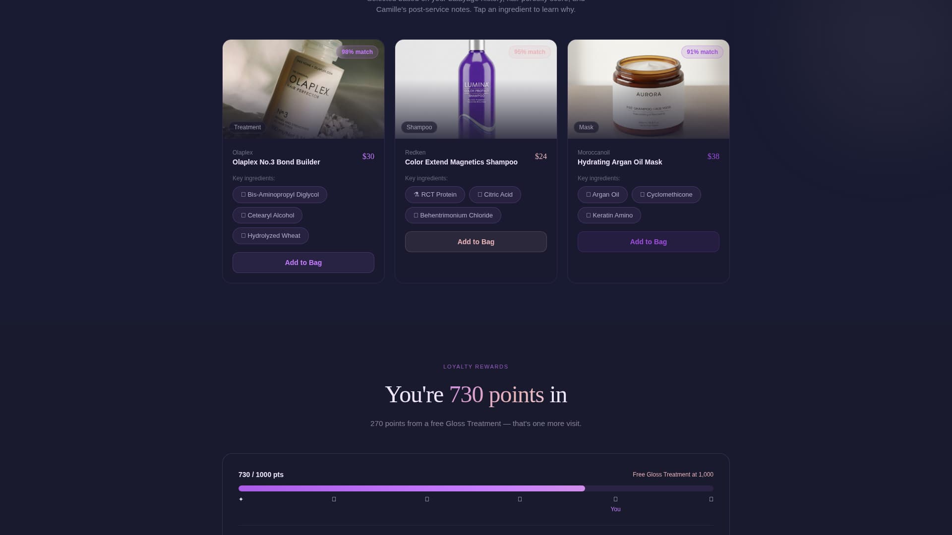 Hair Salon Booking Website Template