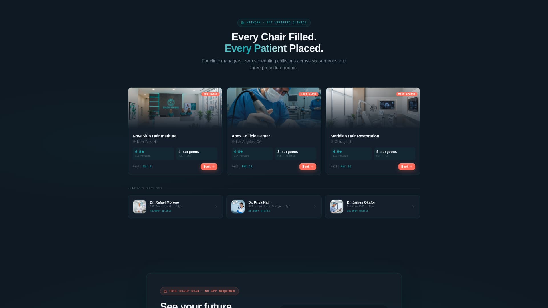 Graft - Precision Hairtransplant Landing Page Template