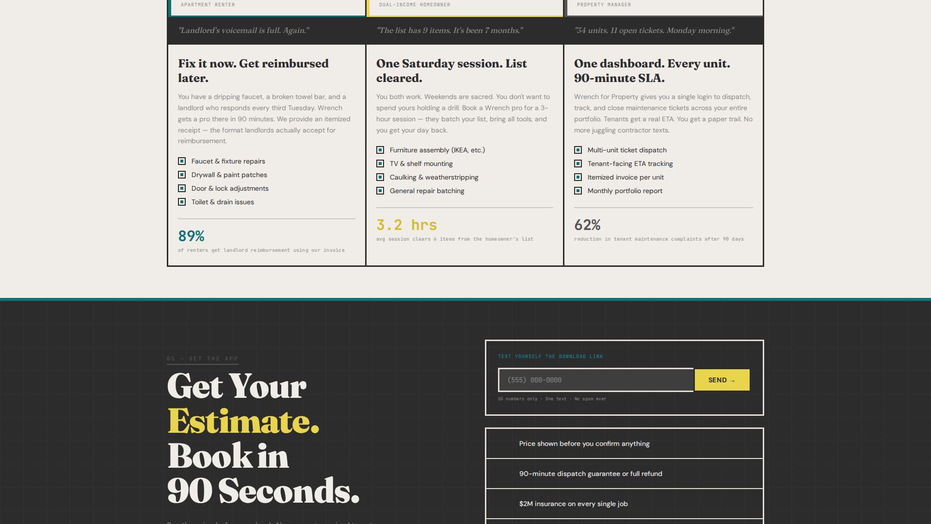 Wrench - Powerful Handyman Landing Page Template