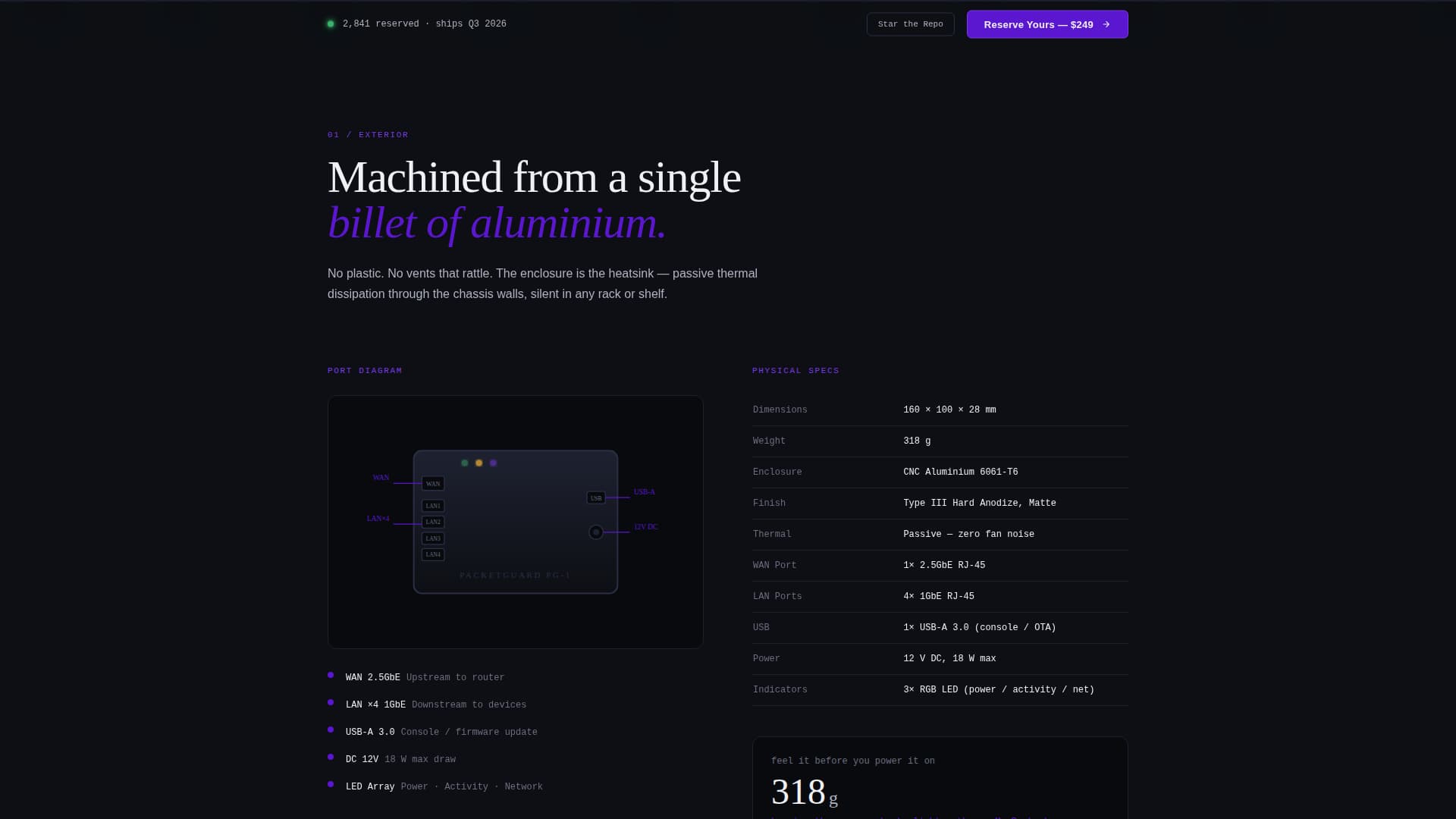 Hardware Product Launch & Pre-Order Website Template