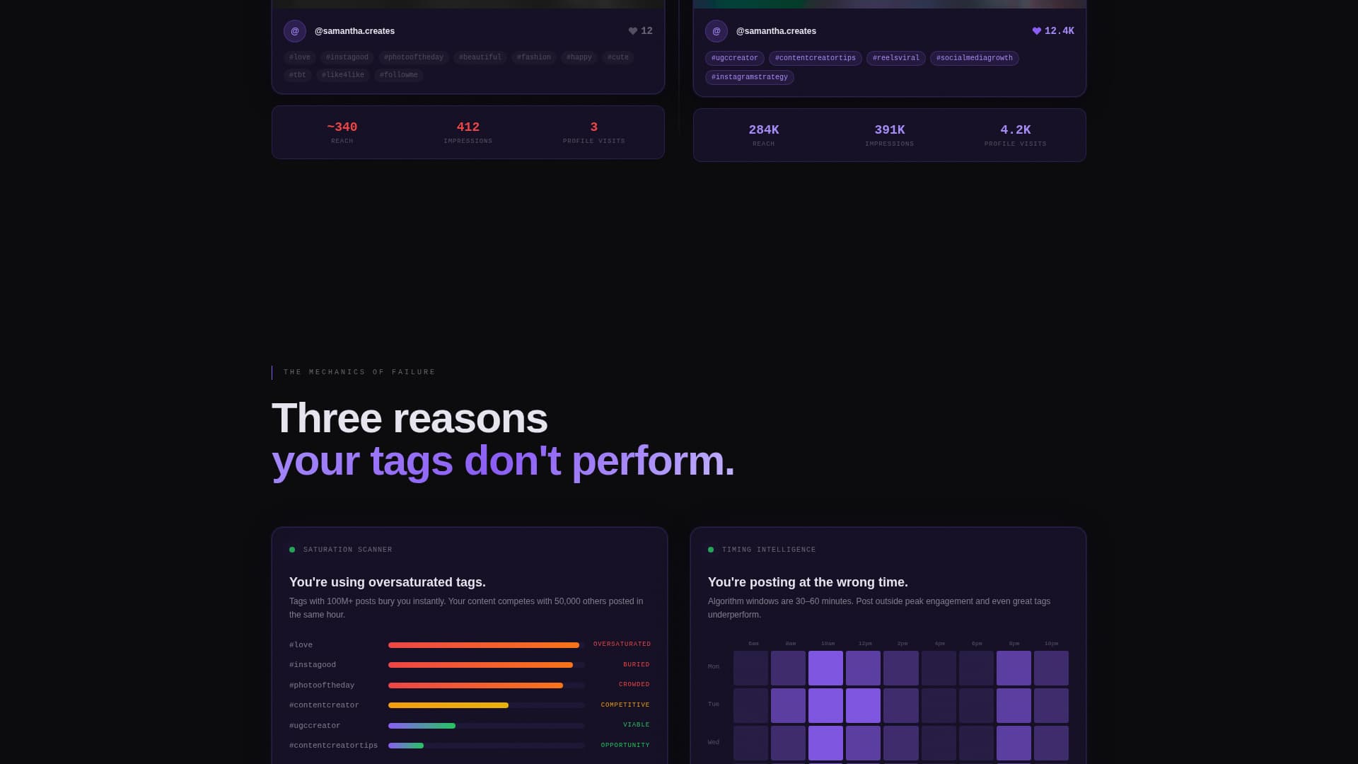 Hashtag - Precision Viral Landing Page Template