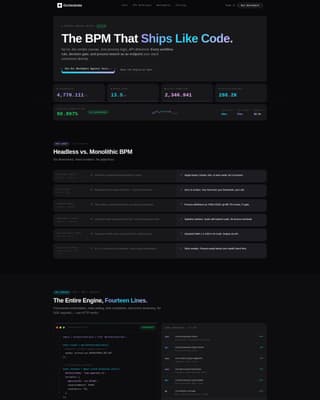 Orchestrate - Headless BPM Landing Page Template