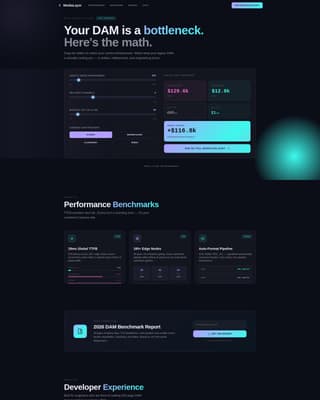 Headless - Modern DAM Landing Page Template