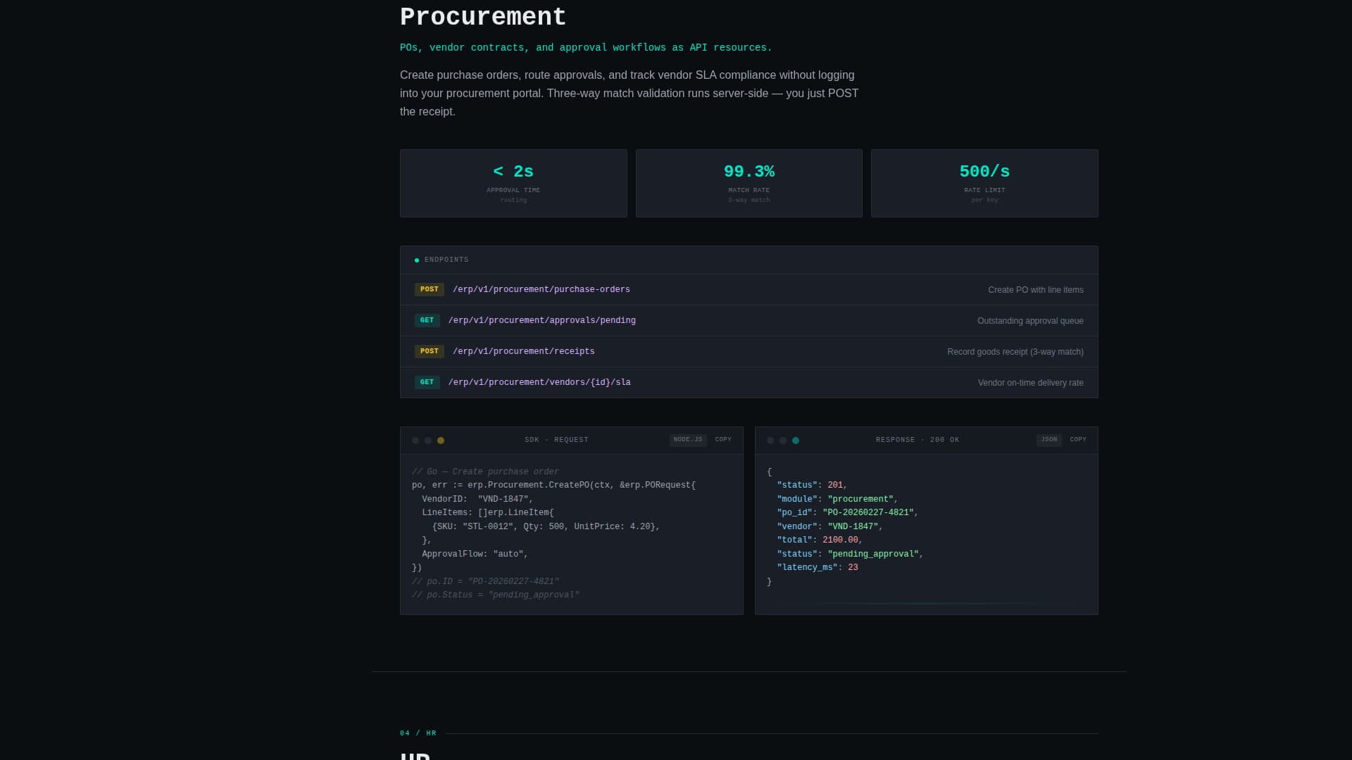 Headless - Unified ERP Landing Page Template
