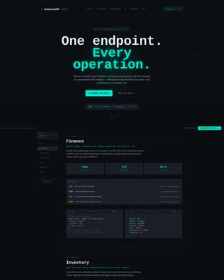 Headless - Unified ERP Landing Page Template
