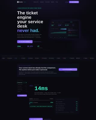 Restore — Enterprise ITSM Landing Page Template