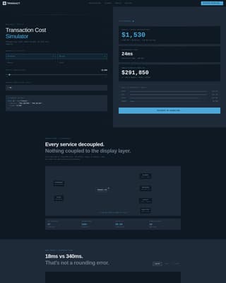 Headless Enterprise Software Advanced Cost Calculator Website Template