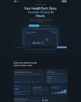 HealthTech Startup Professional Website Template