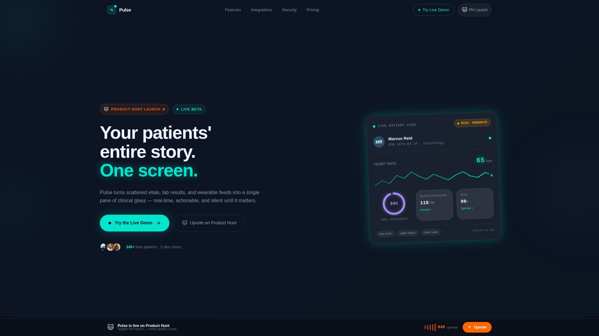 HealthTech Startup Specialist Professional Website Template
