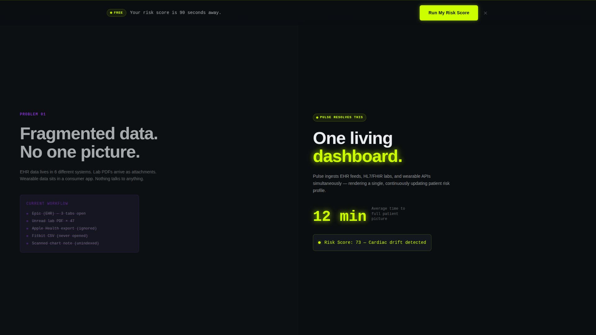 Pulse - Dynamic Healthtech Landing Page Template