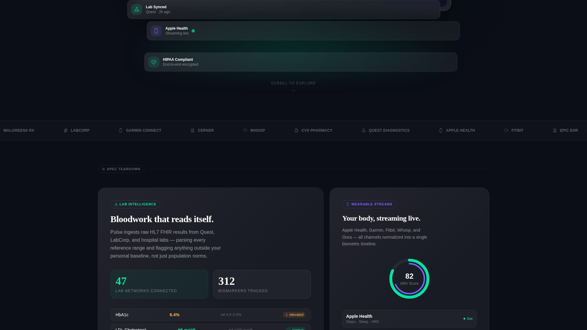 HealthTech Startup Pre-Launch Website Template