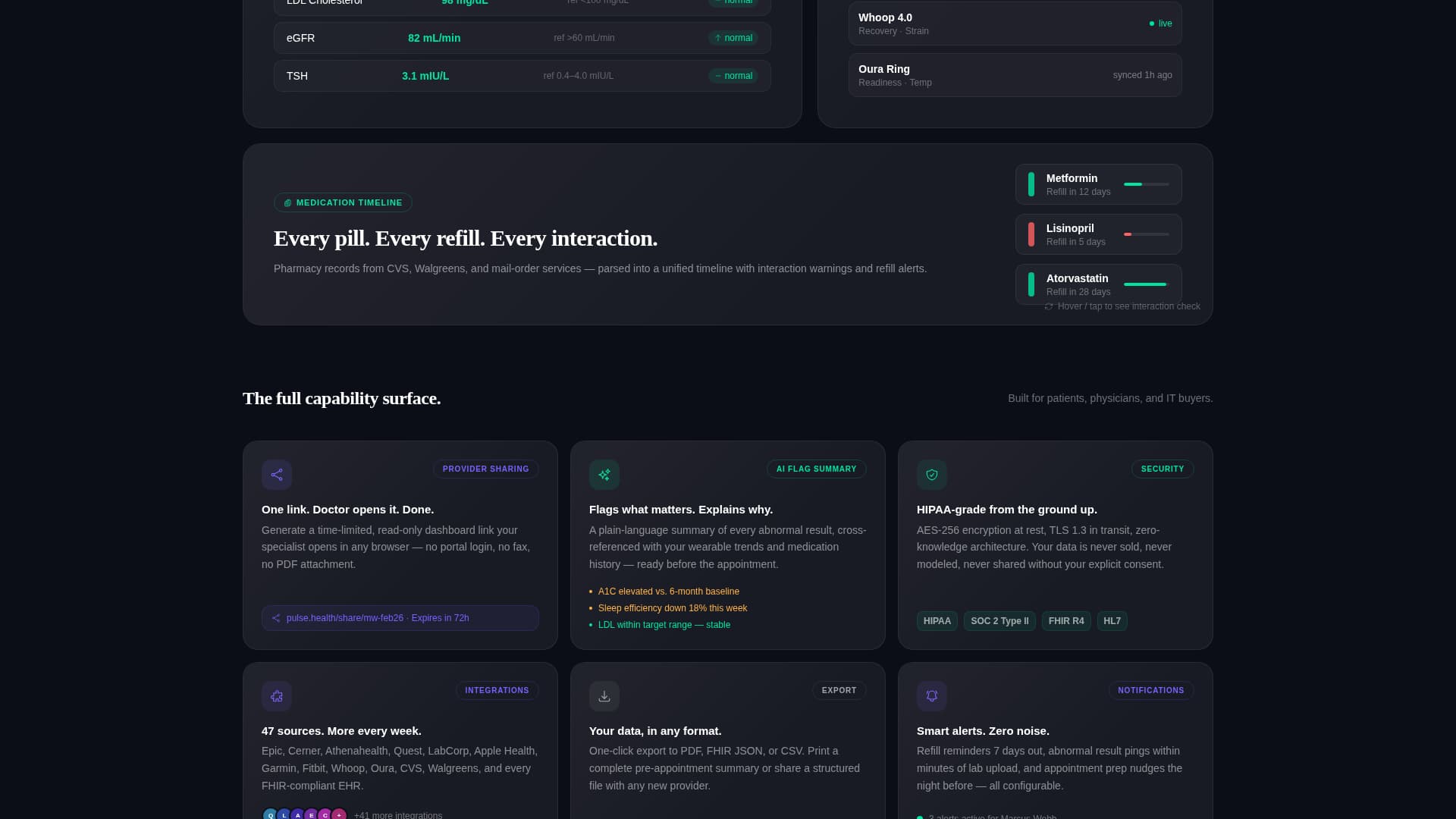 HealthTech Startup Pre-Launch Website Template