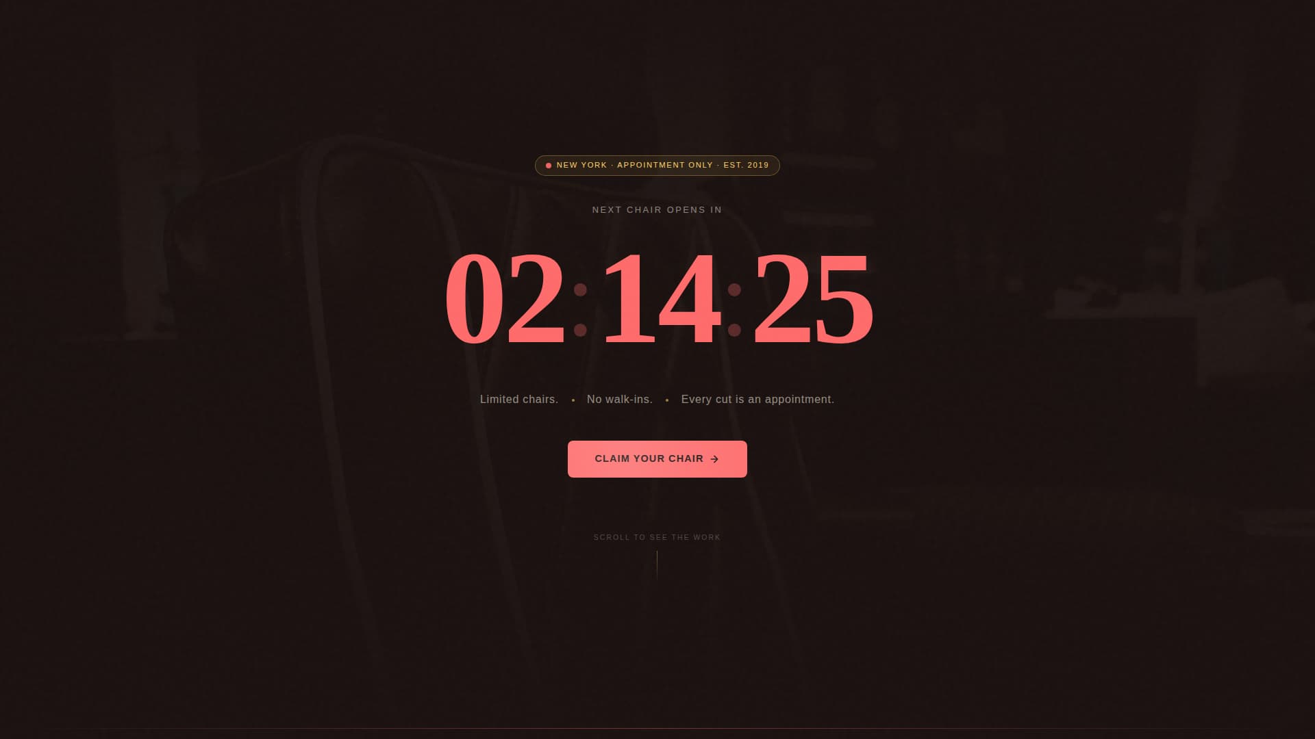 Fade - Luxe Barbershop Landing Page Template