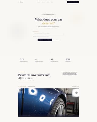 Gleam - Immaculate Autodetailing Landing Page Template