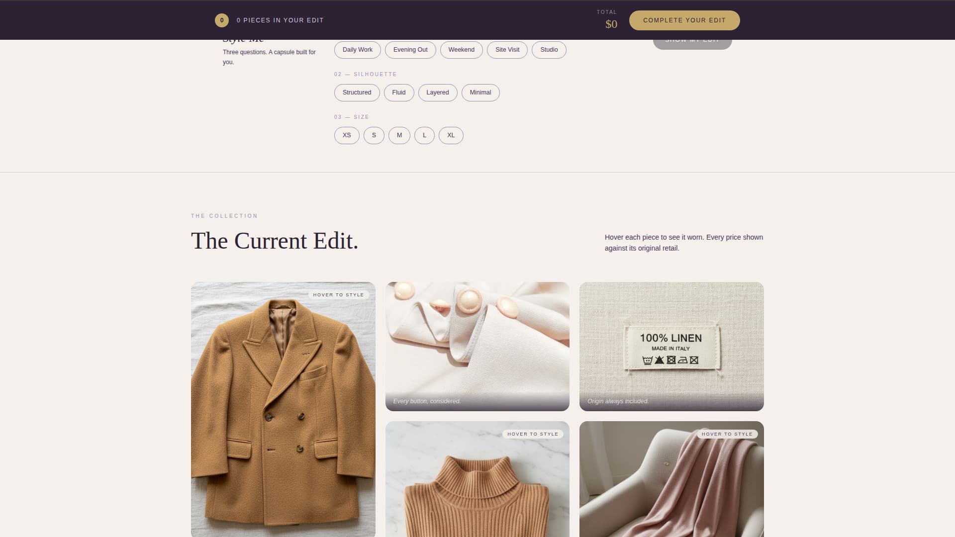 Drape - Curated Boutique Landing Page Template