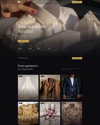 Press - Luxe Garment Landing Page Template