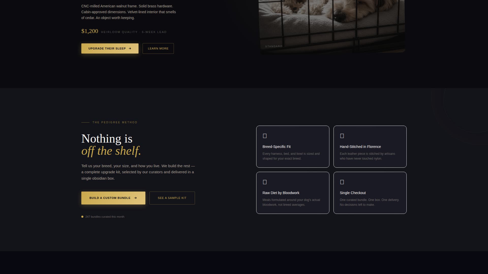 Pedigree - Luxe Boutique Landing Page Template