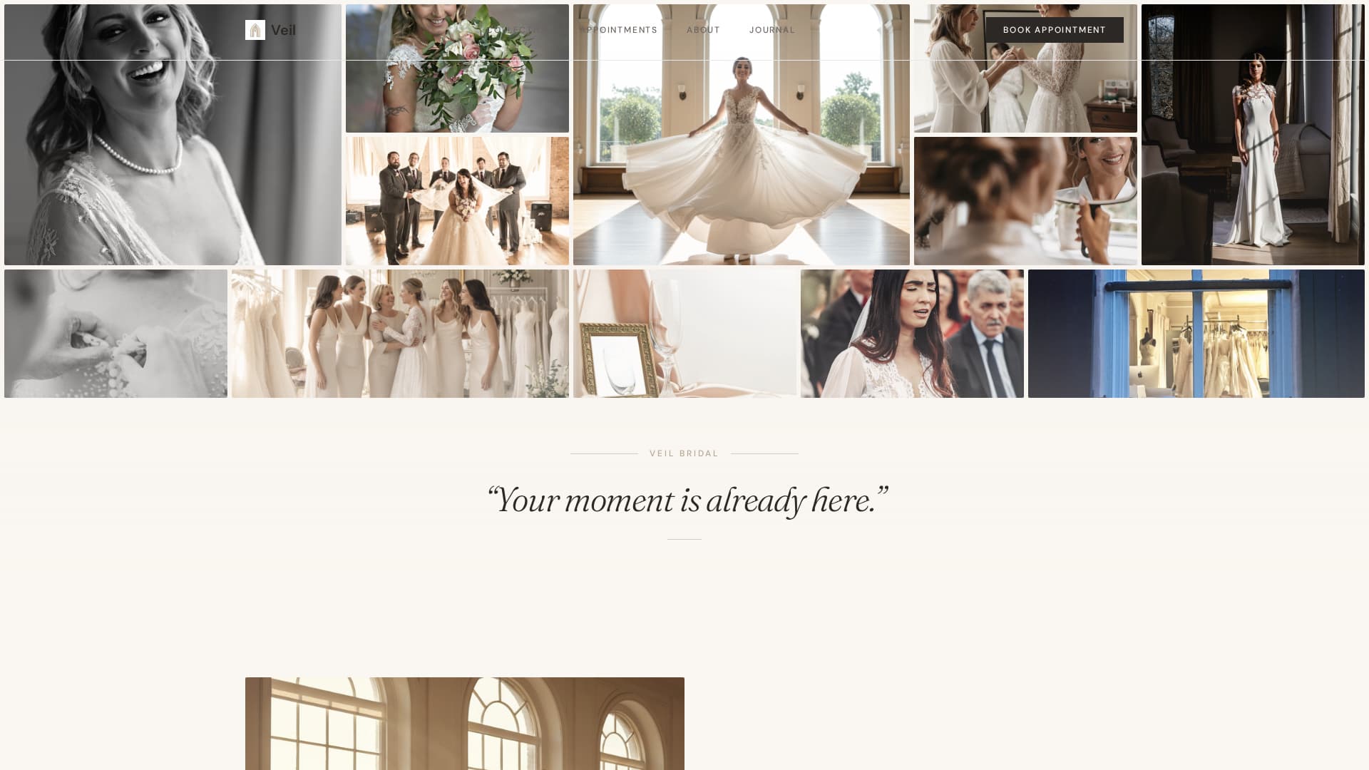 Veil - Elegant Bridal Landing Page Template