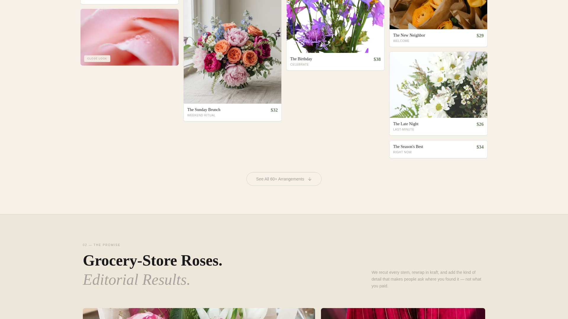 Bloom - Affordable Florist Landing Page Template
