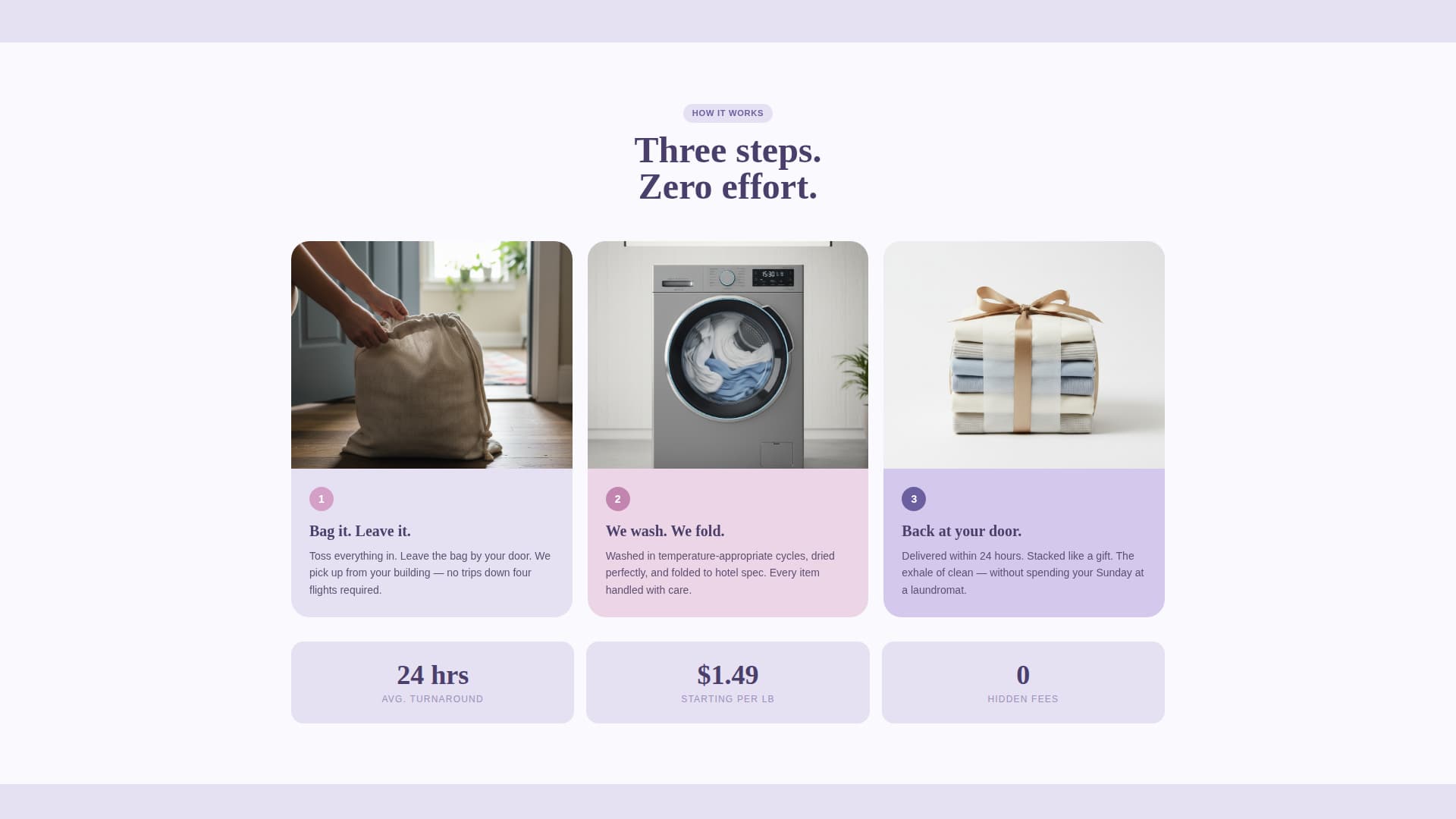 Fold — Professional Cleaning Services Landing Page Template
