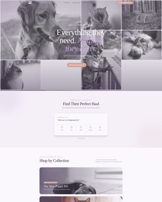 Pawned - Affordable Petshop Landing Page Template
