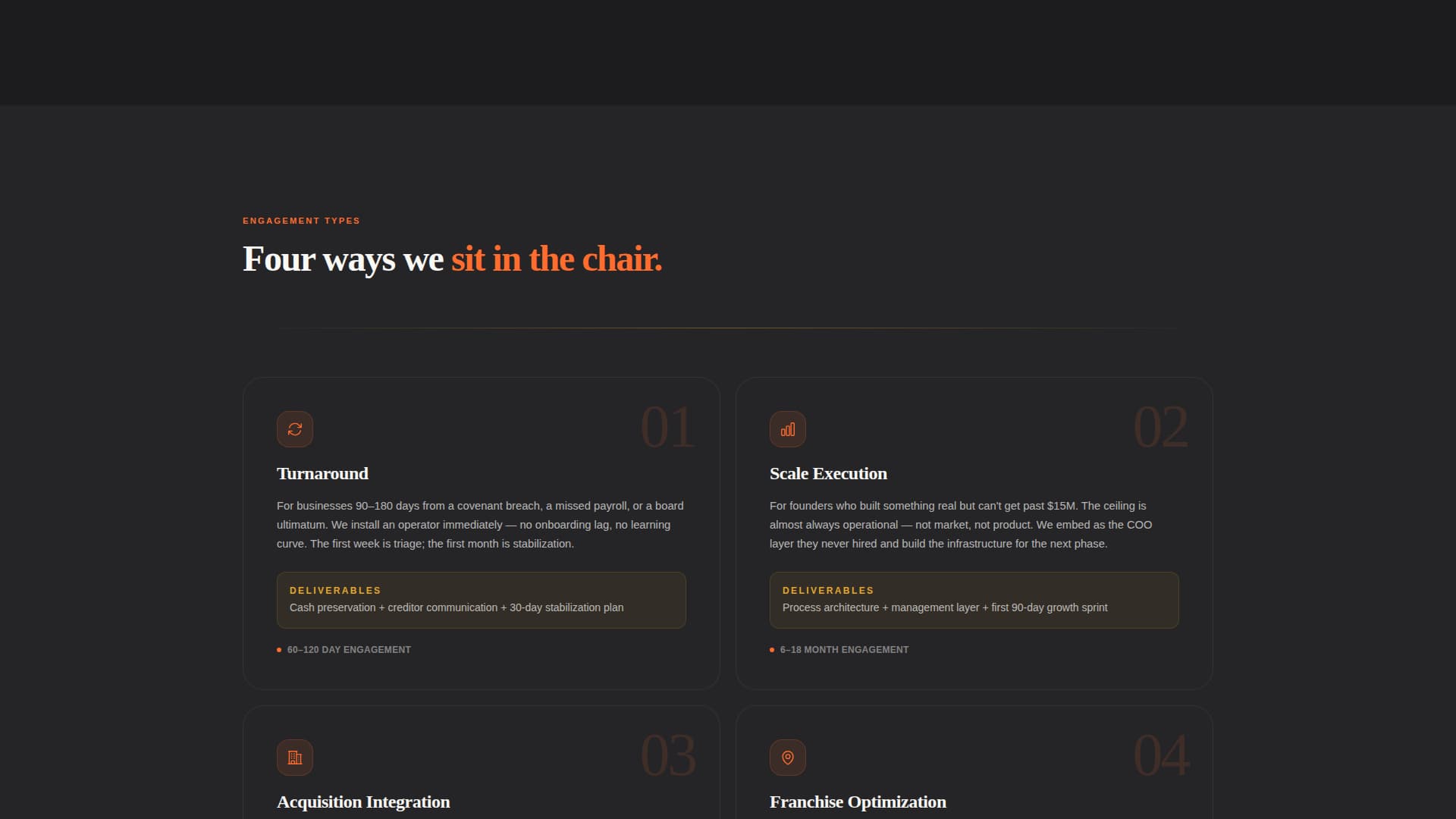 Leverage - Elite Franchise Landing Page Template