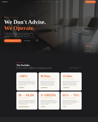 Leverage - Elite Franchise Landing Page Template