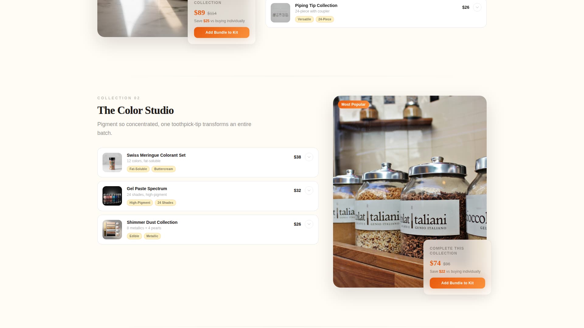 Fondant - Luxe Cakedecorating Landing Page Template