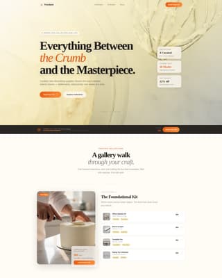 Fondant - Luxe Cakedecorating Landing Page Template