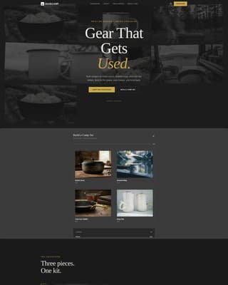 Basecamp - Bold Cookware Landing Page Template