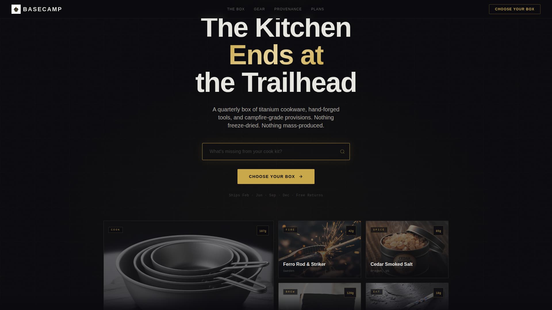 Basecamp - Premium Camping Landing Page Template