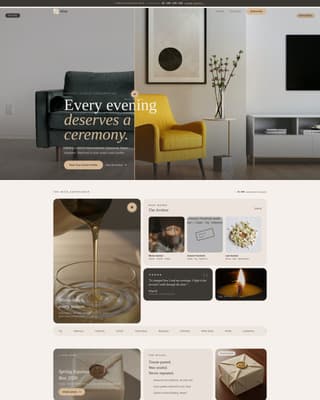 Wick - Luxe Candle Landing Page Template