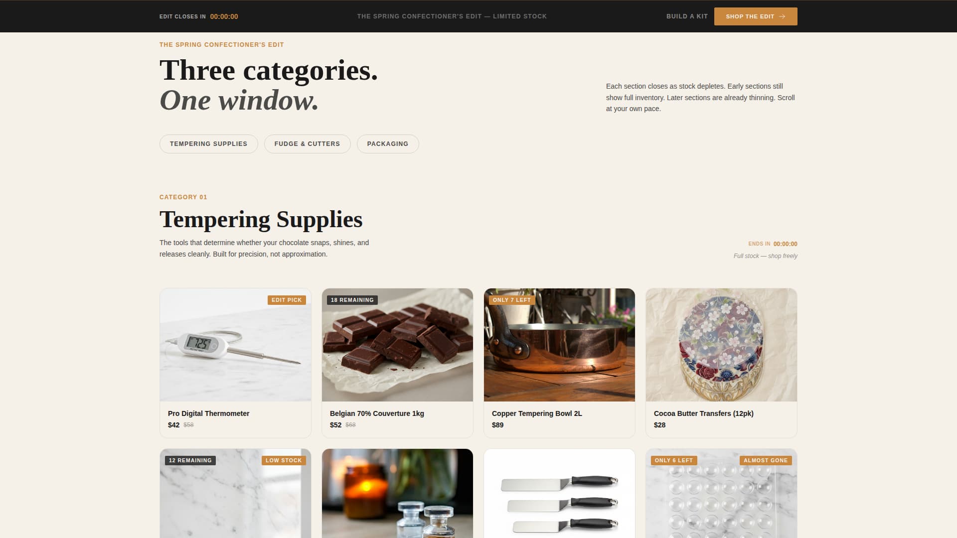 Confect - Premium Chocolatier Landing Page Template