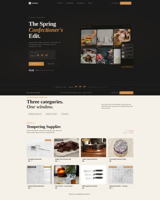 Confect - Premium Chocolatier Landing Page Template